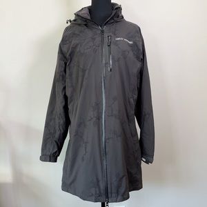 HELLY HANSEN | FLORAL HOODED STORMTECH  LONG JACKET